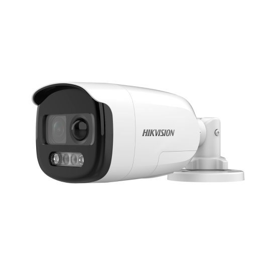 HIKVISION DS-2CE12DFT-PIRXOF (6мм) 2 MP ColorVu HD-TVI корпусна камера за видеонаблюдение с вграден PIR и сирена