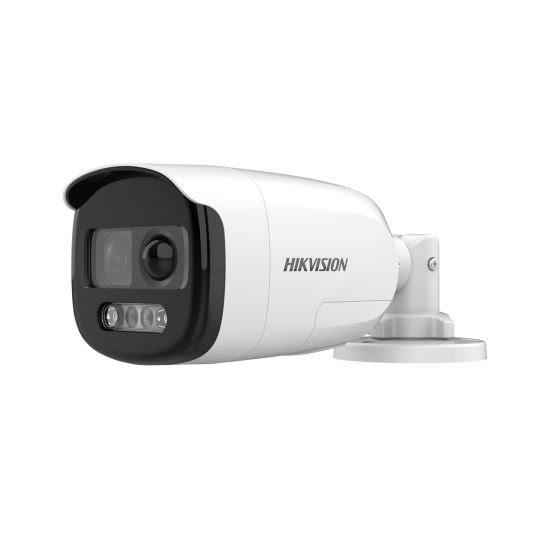 HIKVISION DS-2CE12DFT-PIRXOF (6мм) 2 MP ColorVu HD-TVI корпусна камера за видеонаблюдение с вграден PIR и сирена HIKVISION DS-2CE12DFT-PIRXOF (6мм) 2 MP ColorVu HD-TVI корпусна камера за видеонаблюдение с вграден PIR и сирена