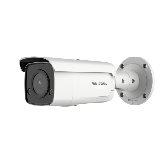 HIKVISION DS-2CD2T46G2-ISU/SL(C) 4 MP корпусна AcuSense IP камера за видеонаблюдение с двупосочно аудио и двуцветна строб светлина за предупреждение на натрапници HIKVISION DS-2CD2T46G2-ISU/SL(C) 4 MP корпусна AcuSense IP камера за видеонаблюдение с двупосочно аудио и двуцветна строб светлина за предупреждение на натрапници