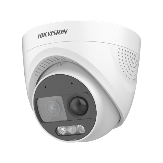 DS-2CE72DF3T-PIRXOS HD-TVI куполна Ultra-Low Light алармена камера за видеонаблюдение с ColorVu технология за цветна картина при пълна тъмнина
