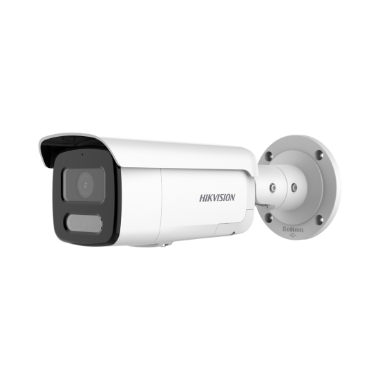 DS-2CD2T47G2-LSU/SL Мегапикселова корпусна Ден/Нощ IP камера за видеонаблюдение, вградена бяла LED светлина с обхват до 60м