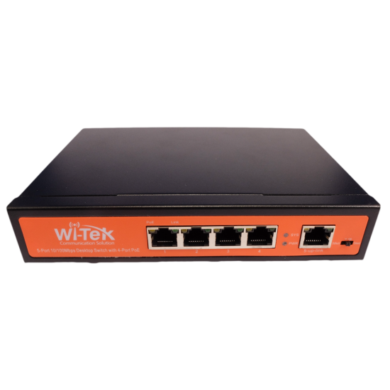 WI-PS306GF-UPS 6-портов PoE управляем мрежов комутатор за системи за видеонаблюдение WI-PS306GF-UPS 6-портов PoE управляем мрежов комутатор за системи за видеонаблюдение