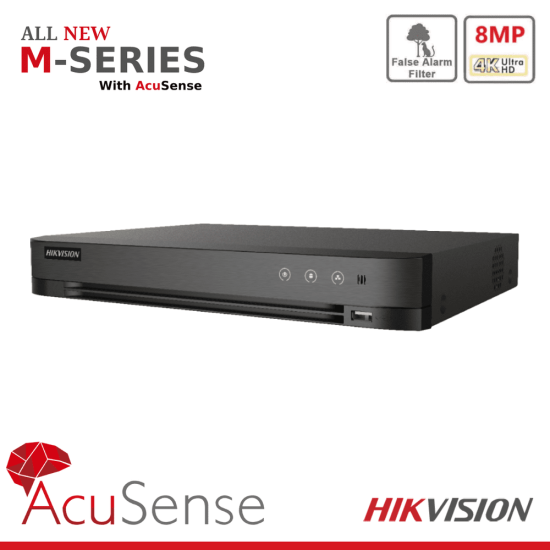 Hikvision iDS-7204HTHI-M1/S(C) 4-канален 4K пентабриден HD-TVI/AHD/CVI/CVBS/IP цифров рекордер за видеонаблюдение 